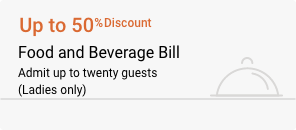 Upto 50% Discount on food and beverage bill