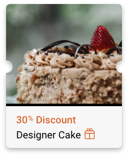 30% Designer Cake