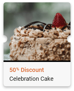 50% Discount Celebration Cake